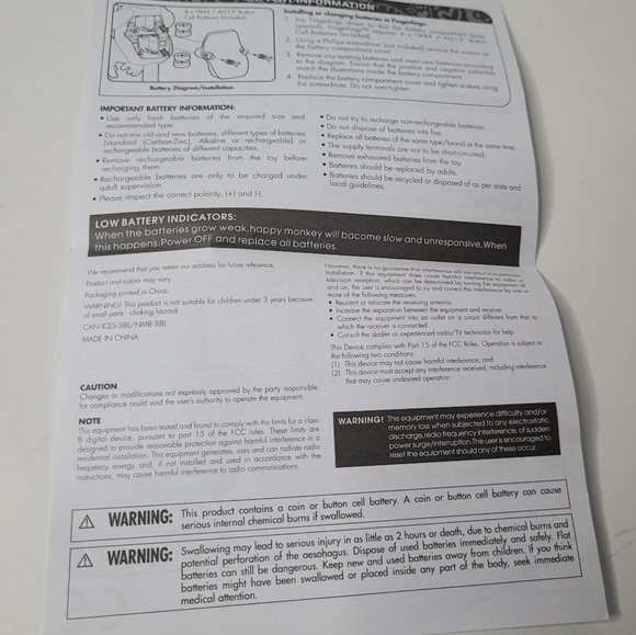 Happy Monkey Fingerling Electronic Interactive Monkey Toy NIP - Picture 11 of 15